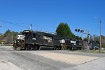 NS 4618 & 2873 lead a short train out of the yard